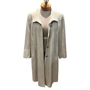 Erich Fend Peacoat Trench Coat Beige Size 10 (Fits M/L) Business Travel Spring